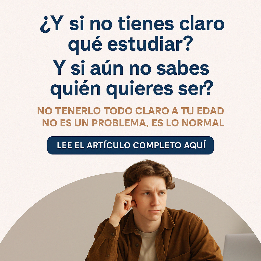 ¿Estás en Primero de Bachillerato y no sabes qué estudiar? Descubre por qué no tenerlo todo claro es normal y cómo tomar decisiones sobre tu futuro sin ansiedad, con consejos basados en la ciencia.